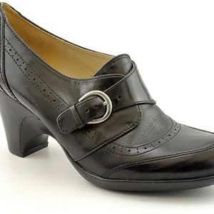 Naturalizer Malia buckle leather size 9w black
